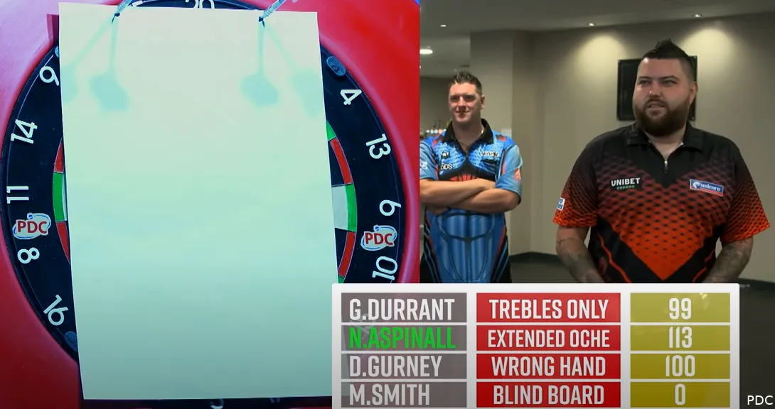 2020 10 01 23 41 42 Forfeit Darts! 🤣 Ft Durrant Aspinall Smith and Gurney  YouTube 5f76e9b7c6fe5